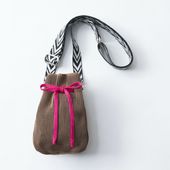 TRICOTE/RIB POUCH BAG